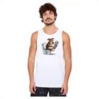 Camiseta Regata Cachorro na sala de forca