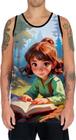 Camiseta Regata Crianças Leitura Amigos Livros Desenhos 3