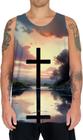 Camiseta Regata Cruz Jesus Deus Gospel Igreja 4k 2
