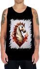 Camiseta Regata de Cavalo Flamejante Fire Horse 2