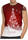 Camiseta Regata de Natal MASCULINA Branco