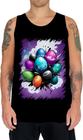 Camiseta Regata de Ovos de Páscoa Artísticos 16