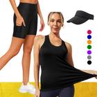 Camiseta REGATA DRY Tecido Furadinho + SHORT Legging COM BOLSOS + VISEIRA DRY Conjunto Fitness 1004 - Iron