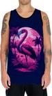 Camiseta Regata Estampada T-shirt Flamingo Ave Cor Rosa 1