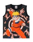 Camiseta Regata Infantil Naruto preta 6 ao 14 Brandili