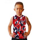 Camiseta Regata Infantil São Paulo Basket Camuflada