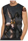 Camiseta Regata Looney Tunes MASCULINA Coyote Desenho Blusa