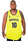 Camiseta Regata Masculina Brasil Basquete Plus Size Adulto
