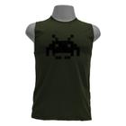 Camiseta regata masculina - Space Invaders