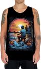 Camiseta Regata Pesca Esportiva Pôr do Sol Peixes 15 - Kasubeck Store