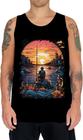 Camiseta Regata Pesca Esportiva Pôr do Sol Peixes 2 - Kasubeck Store