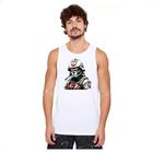 Camiseta Regata Soldado Skull Punk Cyber