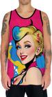 Camiseta Regata Tshirt Estampa Mu.lher Loira Pop Art Moda 5