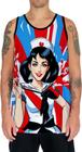 Camiseta Regata Tshirt Estampa Mu.lher Marinheira Pop Art 1