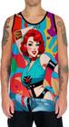 Camiseta Regata Tshirt Estampa Mu.lher Ruiva Pop Art Moda 4