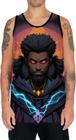 Camiseta Regata Tshirt Halloween Bruxo Afro Mago Negro 5