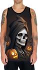 Camiseta Regata Tshirt Halloween Esqueletos Caveiras HD 4