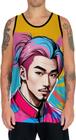 Camiseta Regata Tshirt K-pop Moda Coreana Pop Art Ásia 10