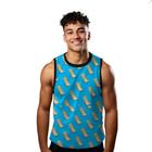 Camiseta Regata Verão Estilo Moda Praia Cadeira Praia Verão Férias Amarelo 1507