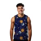 Camiseta Regata Verão Estilo Moda Praia Lua Sol Arte Universo 784