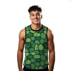 Camiseta Regata Verão Estilo Moda Praia Tartaruga Casca Verde Proteção 1722