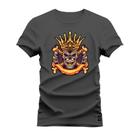 Camiseta Rei Strike Plus Size Extra Grande 30.1 Penteada Estampa Digital