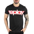 Camiseta Replay Preta Faixa