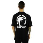 Camiseta Respect Logo Costas Preta