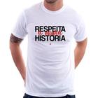 Camiseta Respeita a minha História - Foca na Moda