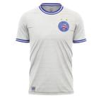 Camiseta Retrô Mania Classic Bahia Jacquard JC002 Masculino - Branco e Azul