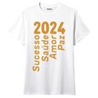 Camiseta Reveillon Feliz Ano Novo 2024 Modelo 1