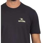 Camiseta Rip Curl New Brand Icon Tee Blac masculina