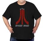 Camiseta River Raid Plus Size Geek Retrô Clássicos Anos 80
