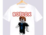 Camiseta menina feliz Roblox com nome desejado - Escorrega o Preço