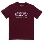 Camiseta Rock City Original Style Juvenil Bordô