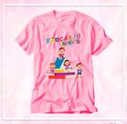 Camiseta Rosa Educação Pedagogia Escola Educação Infantil