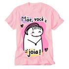 Camiseta Rosa Flork frase mãe leva o casaco que vai esfriar