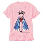 Camiseta Rosa Nossa Senhora Aparecida intercessora Romaria