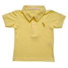 Camiseta Roupa Bebê Gola Polo Piquet e Infantil com Bordado