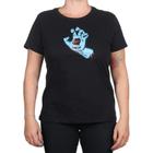 Camiseta Santa Cruz Screaming Hand Front Feminina Preto