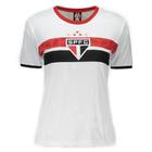 Camiseta São Paulo Stencil Feminina - Branco