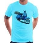 Camiseta Scooter Azul - Foca na Moda