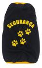 Camiseta Segurança Para Cães Cor Preto Tamanho P