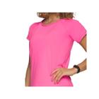 Camiseta Selene Básica Plus Size Mm Feminina 24980 Rosa Neon