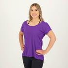 Camiseta Selene Dryfit Básica Feminina Roxa