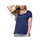 Camiseta Selene Fitness 20860 Azul Marinho