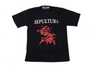 Camiseta Sepultura Preta Banda de Rock Nacional Death Metal MR216 BM