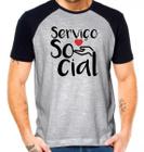 Camiseta Serviço Social Amor à Profissão Camisa Branca Assistente Social  Profissional - Mavili Criativa Mvl - Camiseta Feminina - Magazine Luiza