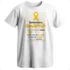 camiseta setembro amarelo cuidar da mente é cuidar da vida