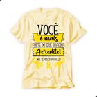 Camiseta Setembro Amarelo Frase Prevenção Suicídio Unissex Camisa Amarela